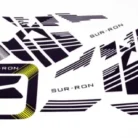 Light Bee Black & White X Decal Kit